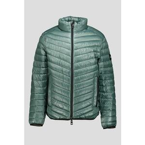 Jacheta cu fermoar si guler mediu - Verde aquamarin imagine