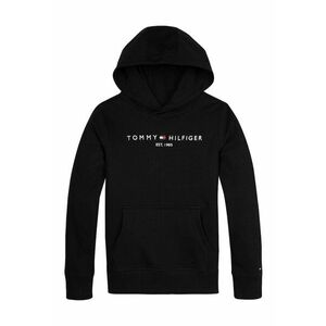 Hanorac din amestec de bumbac organic cu logo - Negru imagine