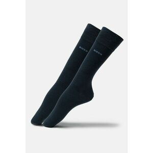 Set de sosete lungi cu logo - 2 perechi - Bleumarin imagine
