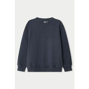 Bluza lejera de trening cu terminatii striate - Bleumarin imagine