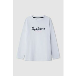 Bluza din bumbac cu imprimeu logo - Rosu/Albastru ultramarin/Alb optic imagine