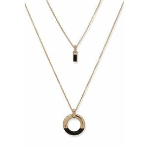 Colier dublu din alama - Auriu imagine