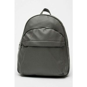 Rucsac de piele ecologica cu aspect texturat - Gri inchis imagine