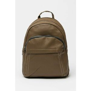 Rucsac de piele ecologica cu aspect texturat - Kaki imagine