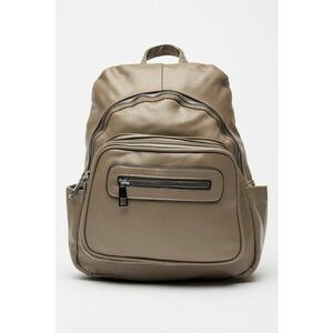 Rucsac cu buzunare cu fermoar - Maro taupe imagine