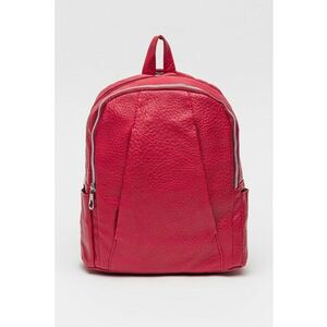 Rucsac de piele ecologica cu buzunar pentru sticla de apa - Fucsia imagine