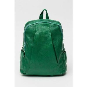 Rucsac de piele ecologica cu buzunar pentru sticla de apa - Verde aquamarin imagine