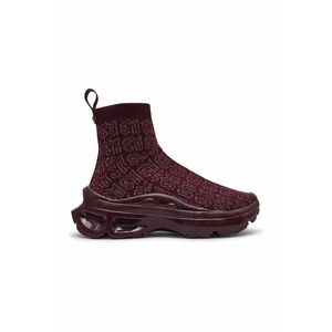Pantofi sport slip on high-cut din plasa tricotata Master - Rosu inchis imagine
