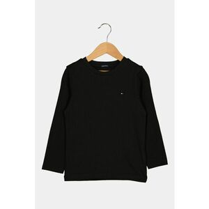 Bluza din bumbac organic cu detaliu logo - Negru imagine