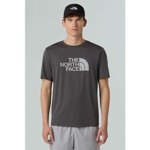 Tricou regular fit cu decolteu la baza gatului pentru fitness - Gri inchis imagine