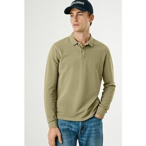 Bluza polo de bumbac - Kaki imagine