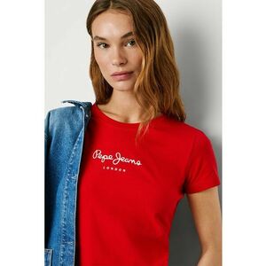Tricou slim fit cu logo - Rosu vermillion imagine