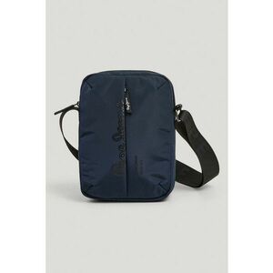 Geanta crossbody din material textil cu fermoar - Bleumarin imagine