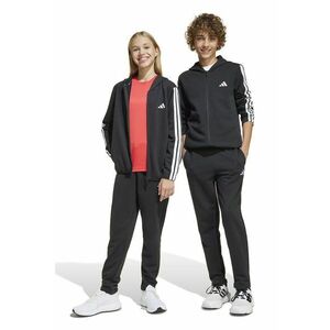 Trening cu logo si gluga - Alb/Negru imagine
