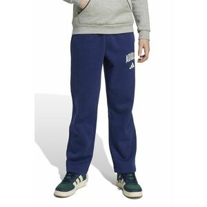 Pantaloni de trening drepti cu logo - Albastru inchis imagine