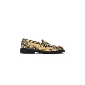 Pantofi loafer de piele Adison - Negru/Bej imagine