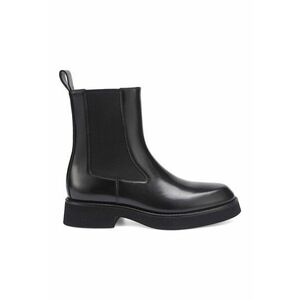 Ghete Chelsea de piele - Negru imagine