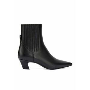Botine Chelsea de piele - Negru imagine