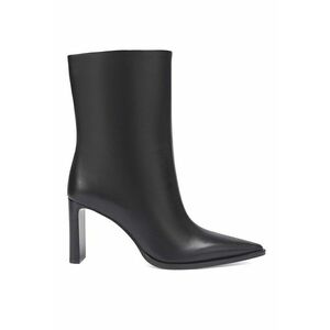Botine de piele - Negru imagine