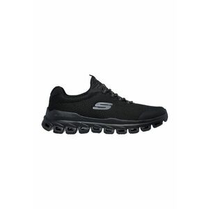Pantofi sport din plasa cu logo Glide Step - Negru imagine