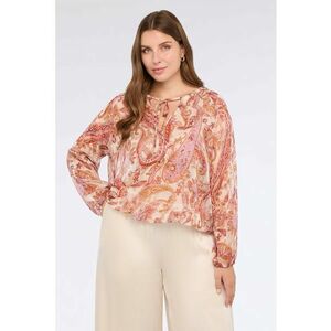Bluza cu imprimeu paisley - Portocaliu/Bej imagine