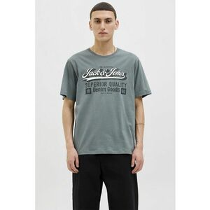 Tricou din bumbac organic cu imprimeu - Alb/Verde sparanghel imagine