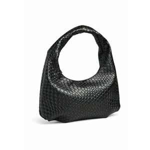 Geanta de piele ecologica cu bareta de umar - Negru imagine