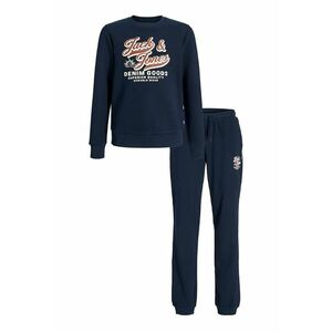 Set de bluza de trening si pantaloni de trening din amestec de bumbac - 2 piese - Bleumarin imagine