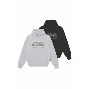 Set de hanorace cu imprimeu logo - 2 piese - Alb/Negru imagine