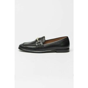 Pantofi loafer din piele cu model uni Helyan - Negru imagine