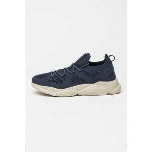 Pantofi sport din material textil cu model uni Leon - Albastru inchis imagine