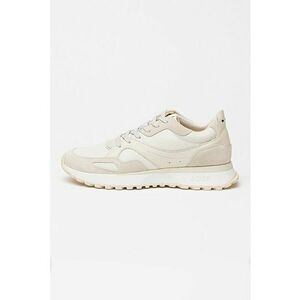 Pantofi sport din piele si piele intoarsa Jonah - Alb murdar imagine