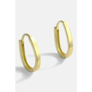 Cercei rotunzi din argint - Auriu imagine