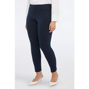 Pantaloni cu talie elastica - Albastru inchis imagine