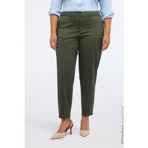 Pantaloni cu buzunare oblice supradimensionate - Verde inchis imagine