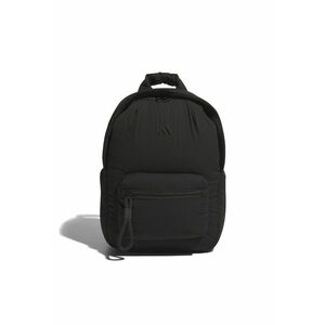 Rucsac din material textil cu fermoar si barete ajustabile - Negru imagine