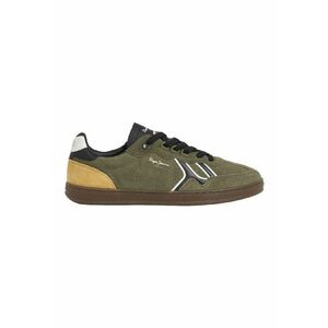 Pantofi sport low-cut din piele intoarsa - Negru/Galben sofran/Kaki inchis imagine