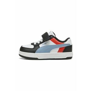 Pantofi sport Caven 2.0 cu velcro si model colorblock - Alb/Negru/Albastru prafuit imagine