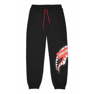 Pantaloni de trening cu snur de ajustare si logo - Rosu/Negru imagine