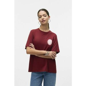 Tricou lejer din bumbac organic - Visiniu imagine