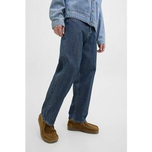 Blugi cu croiala dreapta si model cu 5 buzunare - Albastru inchis imagine