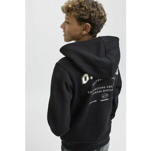Hanorac regular fit cu model text - Negru imagine