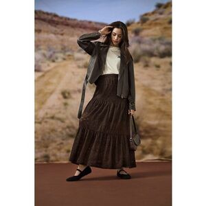 Jacheta de piele ecologica cu fermoar - Maro inchis imagine