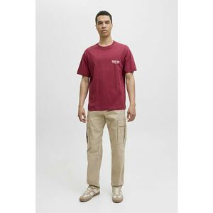 Pantaloni cargo din amestec de bumbac - Bej imagine