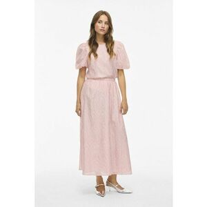 Fusta maxi cu broderie - Roz imagine