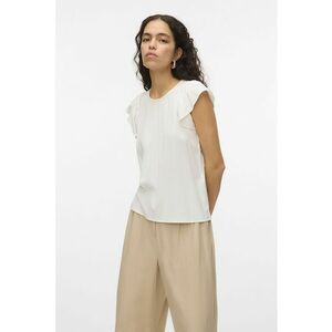 Bluza cu maneci fluture Bella - Alb imagine