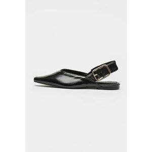 Pantofi slingback de piele Shay - Negru imagine