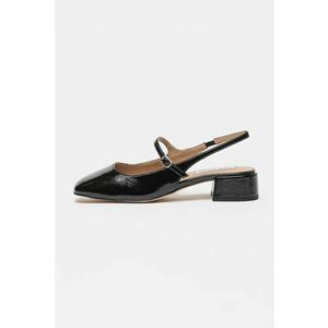 Pantofi slingback din piele ecologica Marjorie - Negru imagine