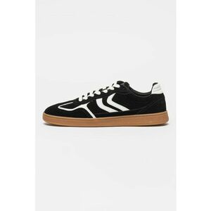 Pantofi sport low-cut din piele intoarsa Carson - Alb/Negru imagine