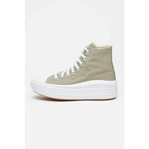 Tenisi high-cut cu platforma Chuck Taylor All Star Move - Alb/Verde pal imagine